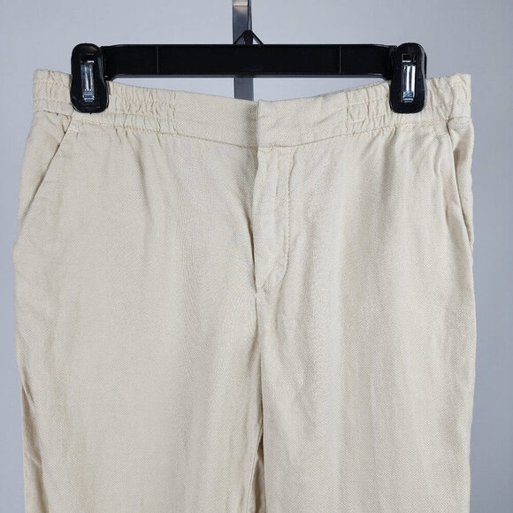 Massimo Dutti Beige Herringbone Knit Pants Size 6 - Picture 2 of 9